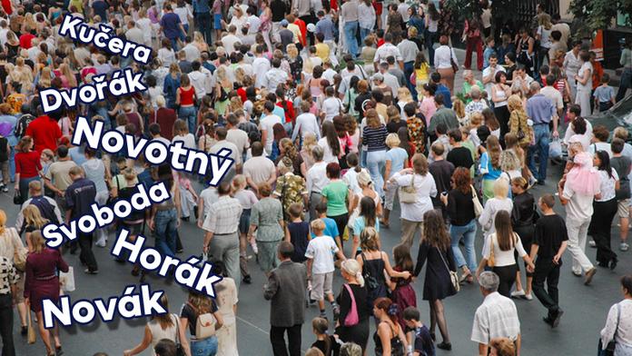 Nováci vládnou ČR: Kolik lidí nosí stejné příjmení jako vy? SEZNAM