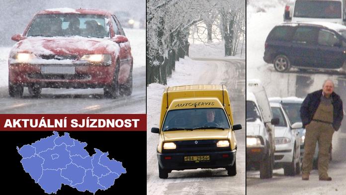 SITUACE V KRAJÍCH: Pozor na silnicích! Hrozí LEDOVKA, DÉŠŤ I SNÍH!