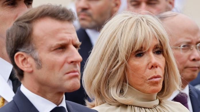 Emmanuel Macron se svou ženou Brigitte