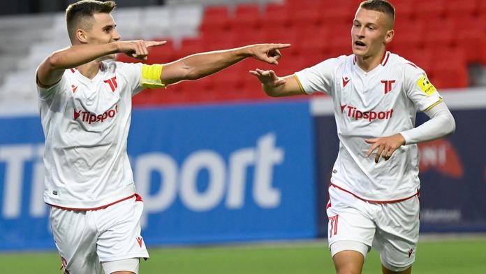 Střelci Trenčínu Jakub Kadák a Adam Tučný