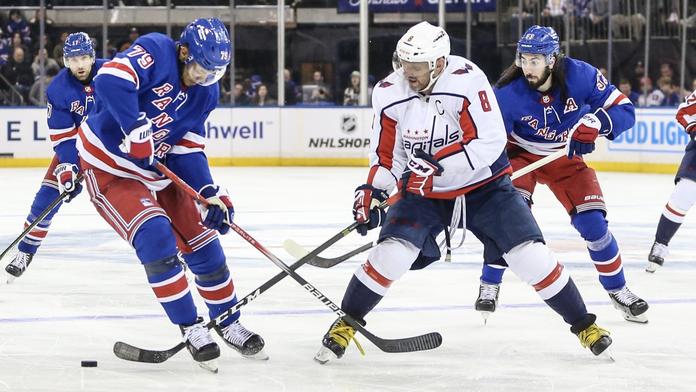 Zápas New Yorku Rangers proti Washingtonu Capitals