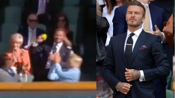 Podavač míčů v královské loži? To byl David Beckham!