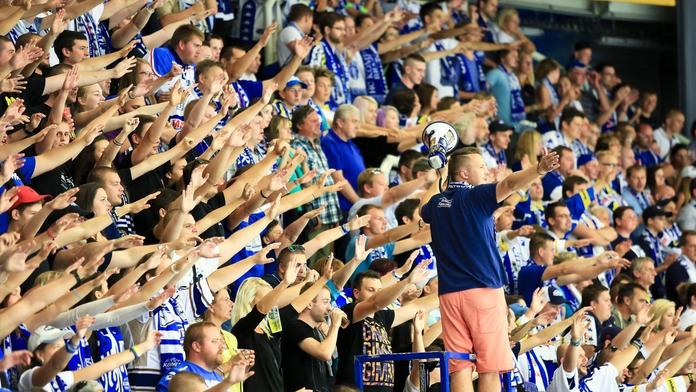 Děsivé choreo v první lize! Ultras Prostějova se opravdu vytáhli