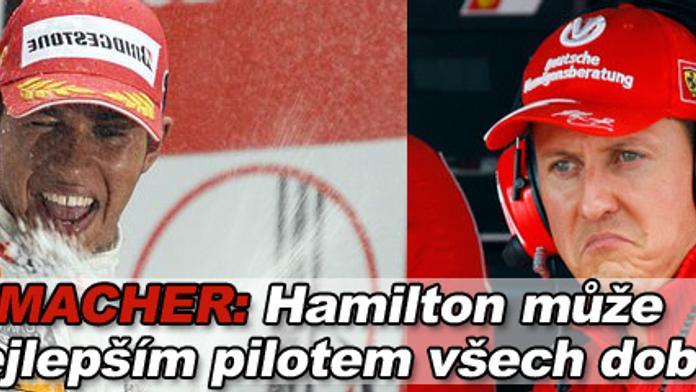 Schumacher: Hamilton může být nejlepším pilotem všech dob