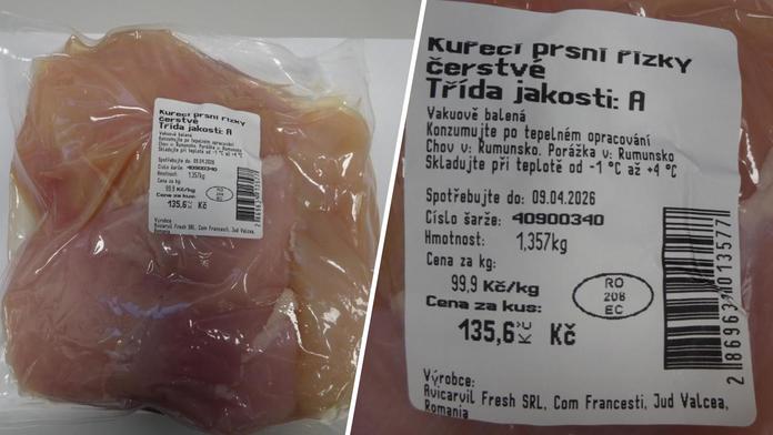 Salmonela v kuřecích řízcích ze zahraničí