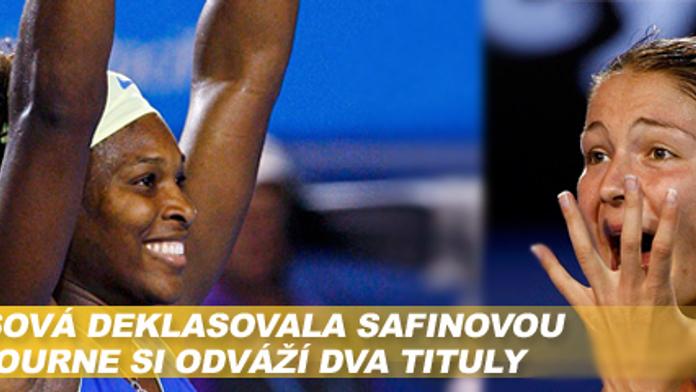 Serena Williamsová smetla ve finále Australian Open Safinovou