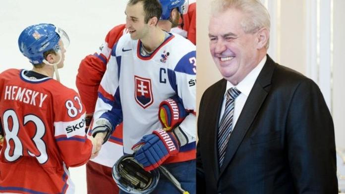 Prezident Zeman: Už šest let toužím po česko-slovenské hokejové lize