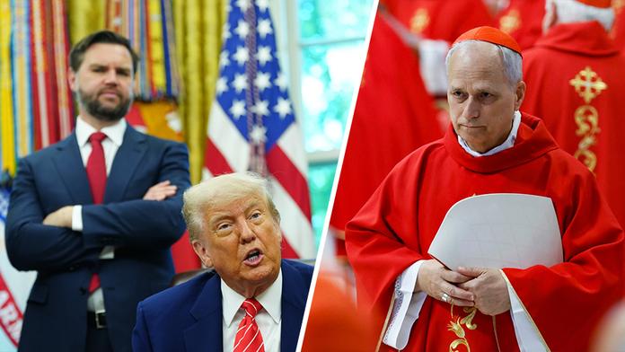 J. D. Vance, Donald Trump a papež Lev XIV.