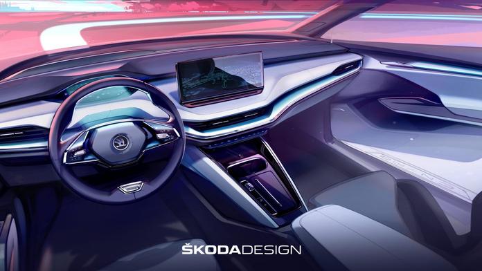 Nahlédněte do nového Enyaqu. Škoda poodhalila interiér elektrického SUV