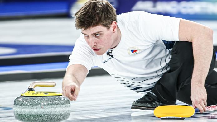 Curler Vít Chabičovský na olympiádě v Itálii