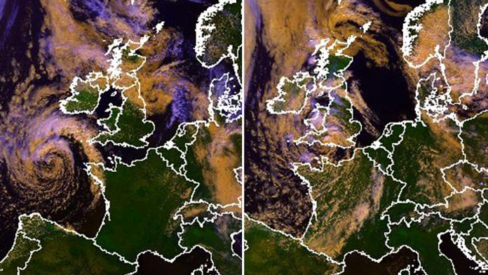 Cyklóna zasáhla Evropu. Za tři hodiny naprší to, co jindy za měsíc