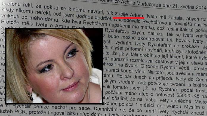 Rychtář vyhrožoval, že ZABIJE ARTURA, uvedl na policii italský hrabě
