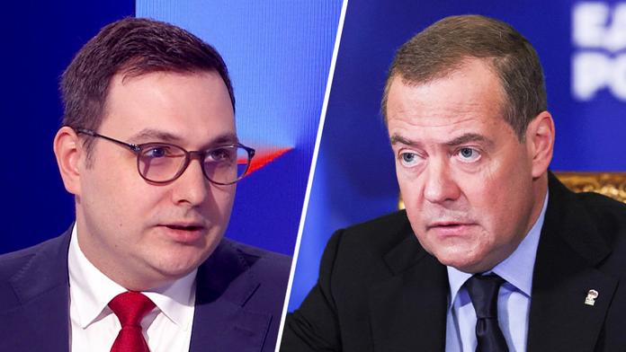 Jan Lipavský a Dmitrij Medveděv