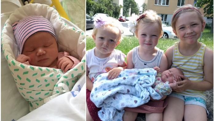 Holčičky už chtěly na svět, záchranáři nestíhali. Cecilka se narodila u auta
