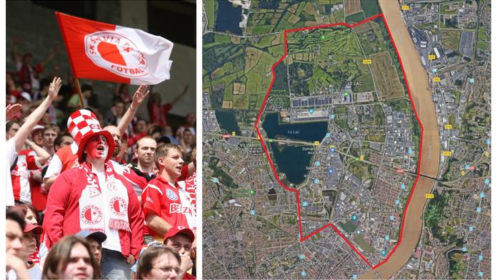 Fanoušci Slavie nesmí na stadion ani do jeho okolí, Francie rozhodla
