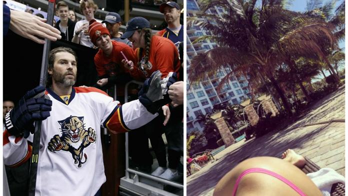 Sladký návrat Jágra z tripu v NHL: Bábovka a opálená prdelka!