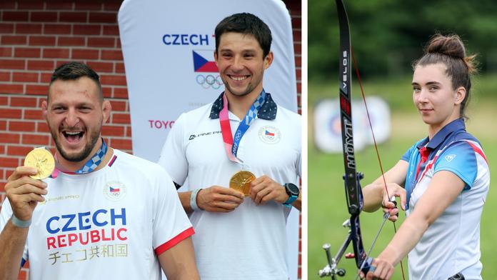 Judista Lukáš Krpálek, kanoista Jiří Prskavec a lukostřelkyně Marie Horáčková