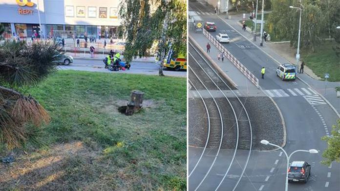 Řidič v Praze měl srazit starší ženu a ujet. Ani nebrzdil, tvrdí svědkyně