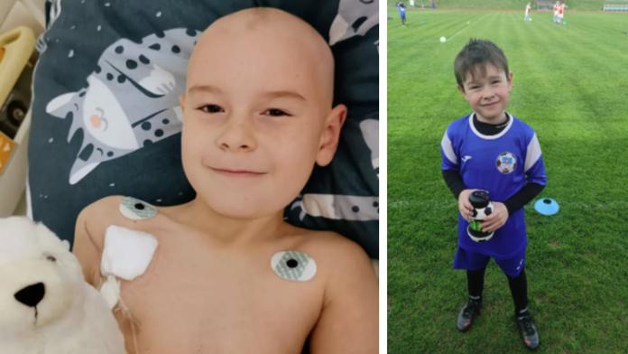 Malý fotbalista Matýsek (7) má těžký nádor na mozku. Rodina žádá o pomoc