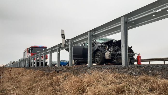 Na D52 se stala hromadná nehoda. Dálnice už je průjezdná