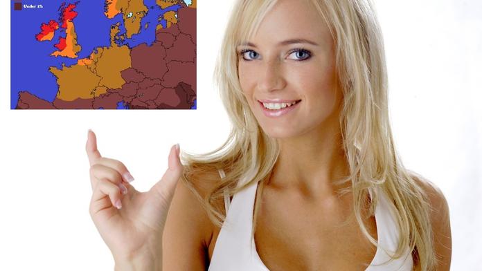 Unikátní mapy světa: Kde jsou největší penisy? Kde žijí rusovlásky?