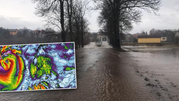Obří cyklóna dorazila k Evropě! Hrozí záplavy, vítr dosáhne síly vichřice