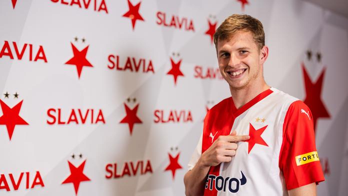 David Zima v dresu Slavie