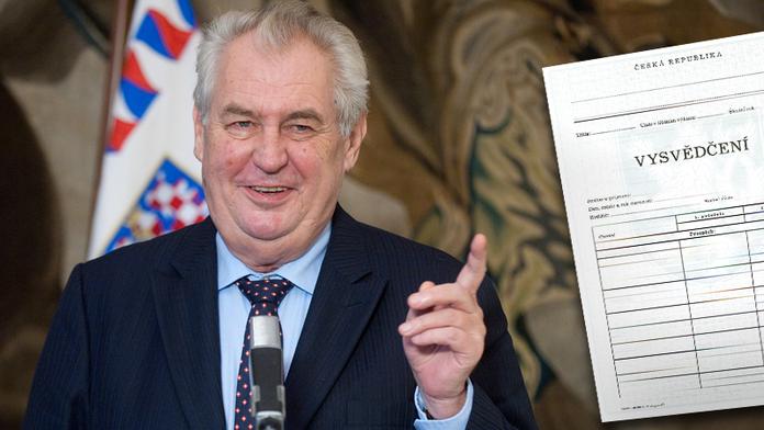 Prezident Zeman má za sebou půlku mandátu! Oznámkujte ho!