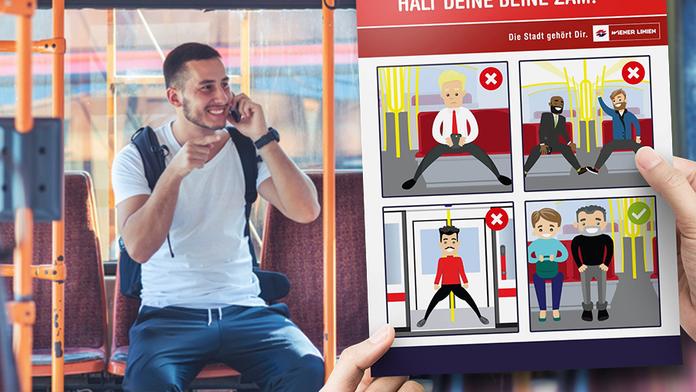 Neroztahujte nohy! Dopravní podnik školí muže, jak mají správně sedět