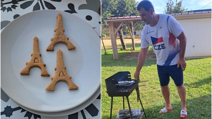 Před dřinou grilovačka. Střelec Lipták utužuje partu, nechybí ani perníčky