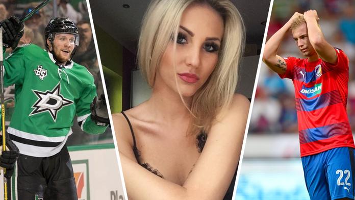 Sexy blondýnka si polepšila: Od fotbalisty v důchodu k hráči NHL!