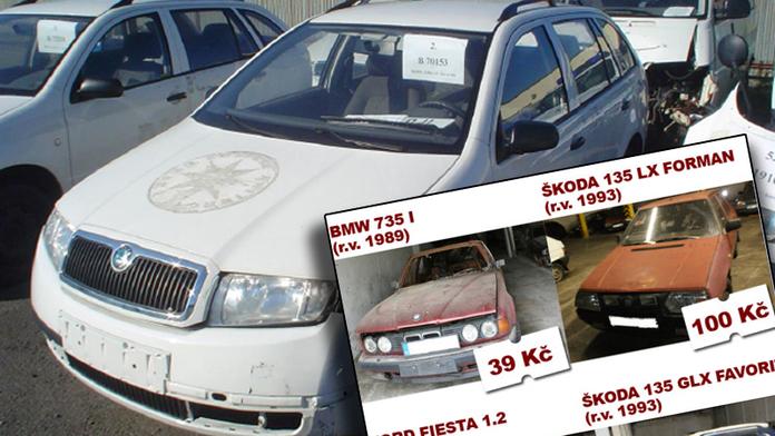 Motorka za padesát, auto za stovku... POLICIE SE ROZPRODÁVÁ!