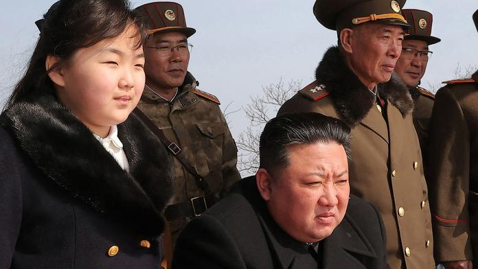 Kim Čong-un s dcerou