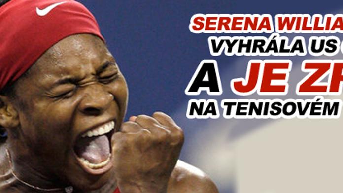 Vítězkou US Open se stala Serena Williamsová, Federera vyzve Murray