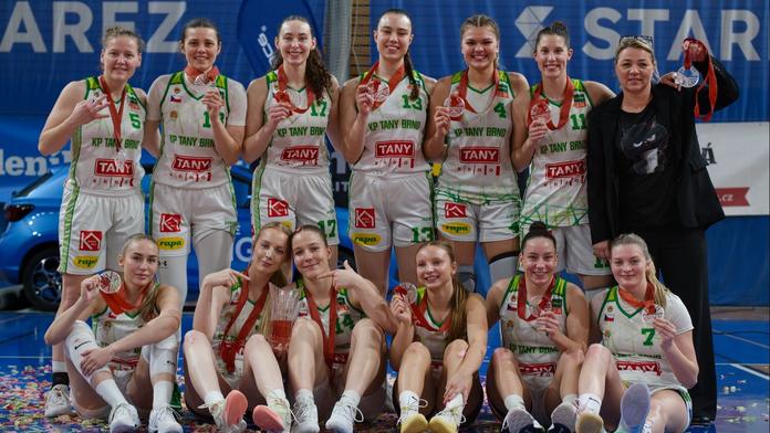 Basketbalistky KP TANY Brno mají ligový bronz, zkompletovaly sbírku medailí