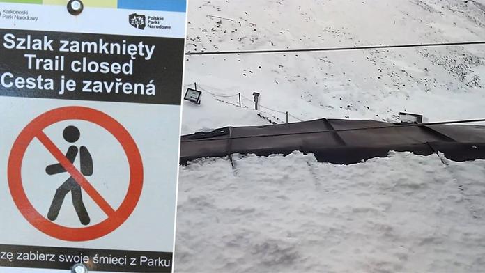 Kvůli silnému větru je část Sněžky uzavřená! Lidem hrozí nebezpečí