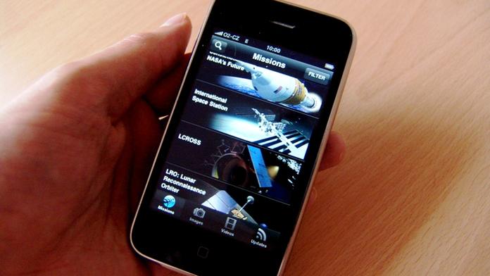 Sledujte vesmír a kosmické lodě v mobilu iPhone