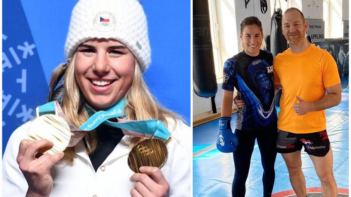 Ledecká oblékla rukavice. Je to talent, v kleci by se neztratila, říká trenér