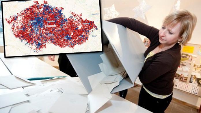 Sčítání hlasů v 1 minutě: Podívejte se, jak rychlí byli u vás! MAPA
