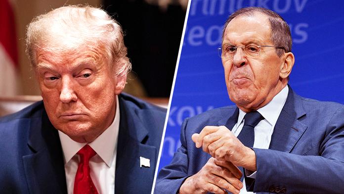 Donald Trump a Sergej Lavrov
