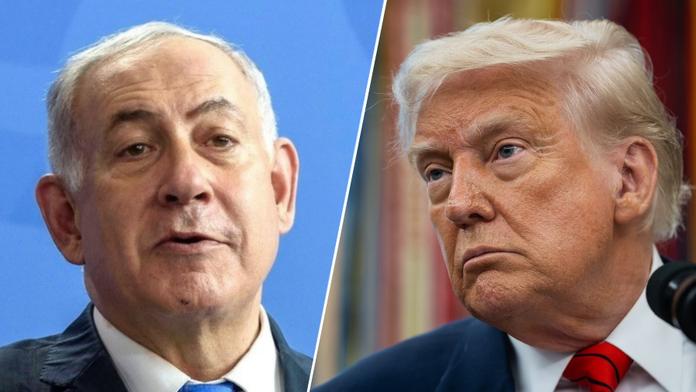 Benjamin Netanjahu a Donald Trump