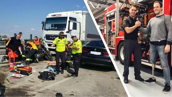 Náraz plechů, černo, ticho. Motorkář Jiří se po nehodě setkal se zachránci