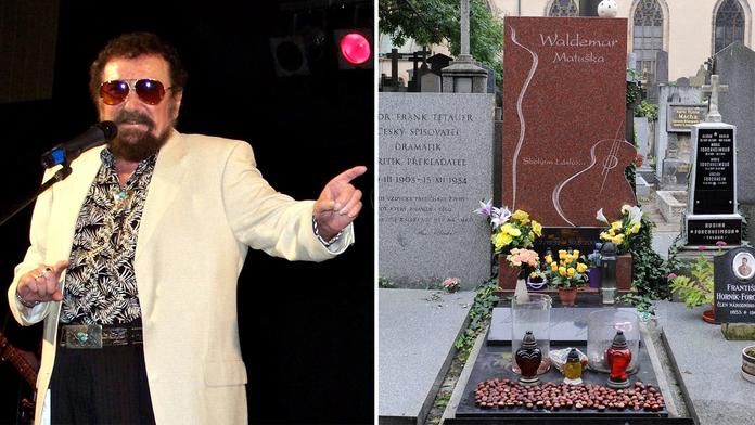 Zde odpočívá Slavík z Madridu Waldemar Matuška
