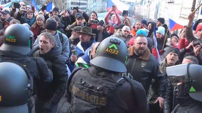 Demonstrace na Václavském náměstí