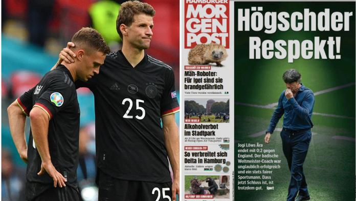 Knockout ve Wembley, německý tisk reaguje na tvrdou porážku od Anglie&nbsp;