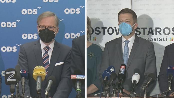 Vedení STAN a ODS schválila koaliční smlouvu. Oznámili, která budou mít ministerstva