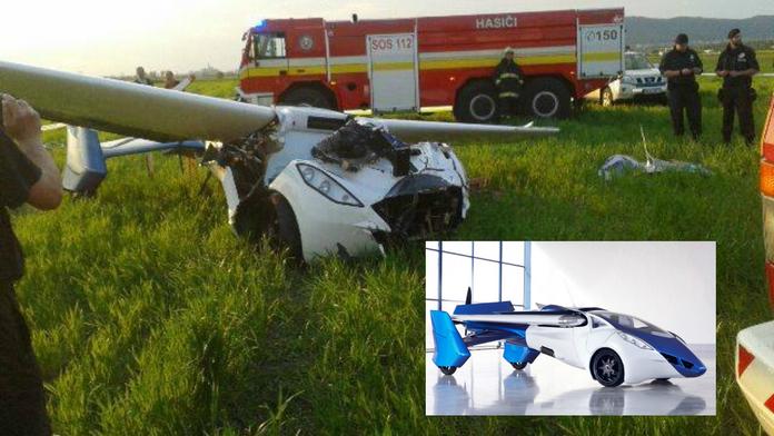 Na Slovensku se zřítilo létající auto i se svým vynálezcem!