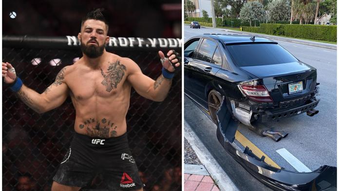 Bouřlivák Mike Perry znovu řádil! Roztřískal auto za 1,5 milionu korun