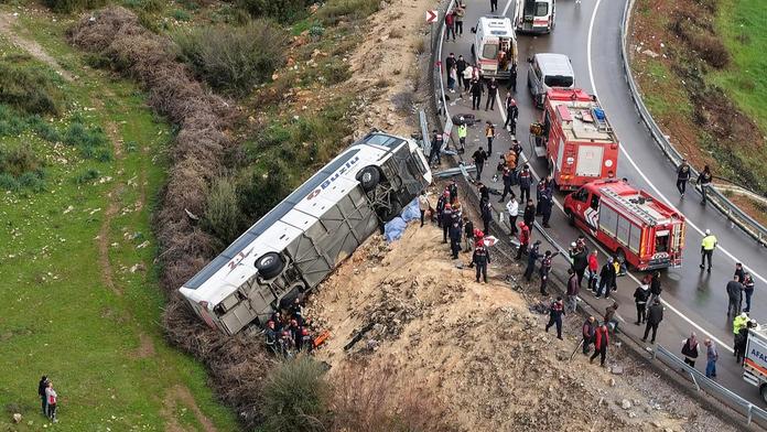 Nehoda autobusu v Turecku