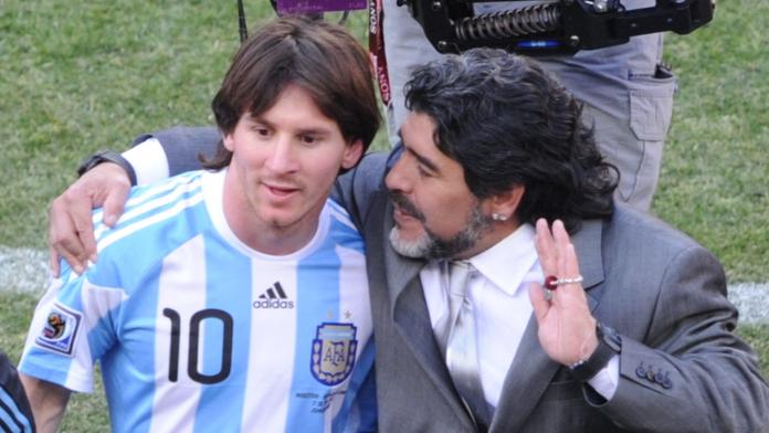 Lionel Messi s Diegem Maradonou